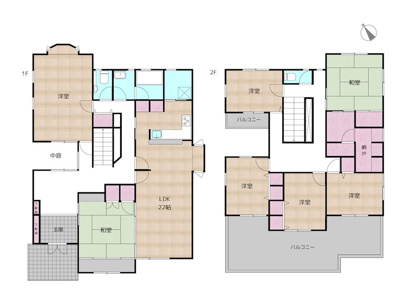 名古屋市名東区上社4丁目 中古一戸建ての図面