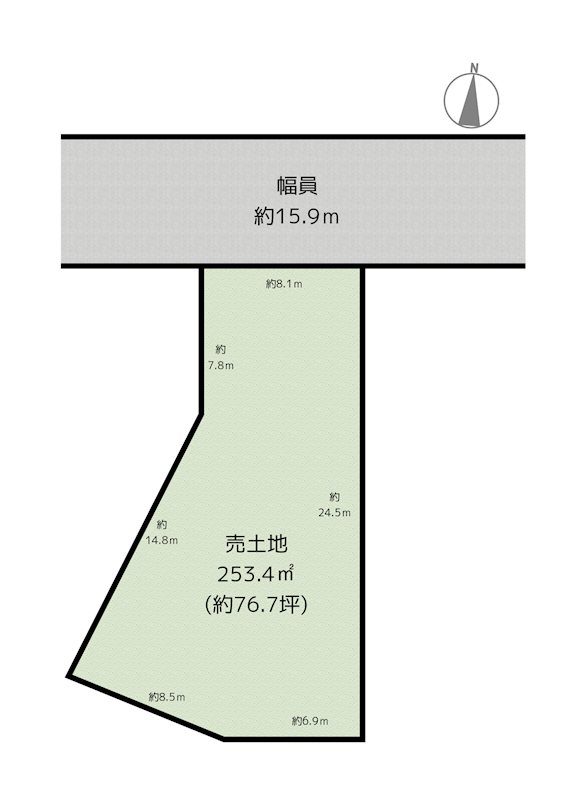 長久手市香桶 土地の図面