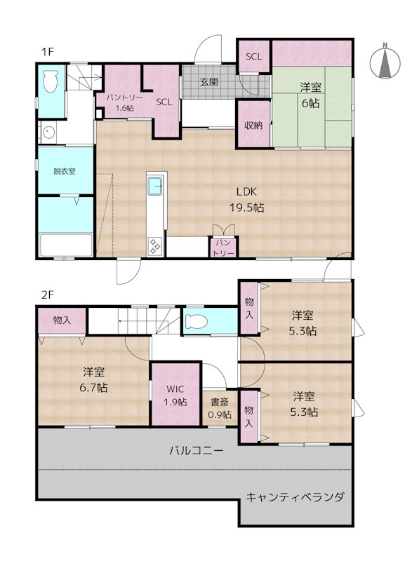 名古屋市守山区大字上志段味字東谷 中古一戸建ての図面