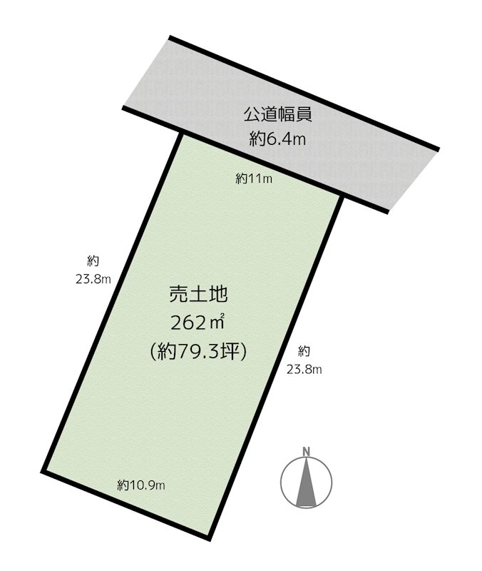 名古屋市天白区山根町 土地の図面