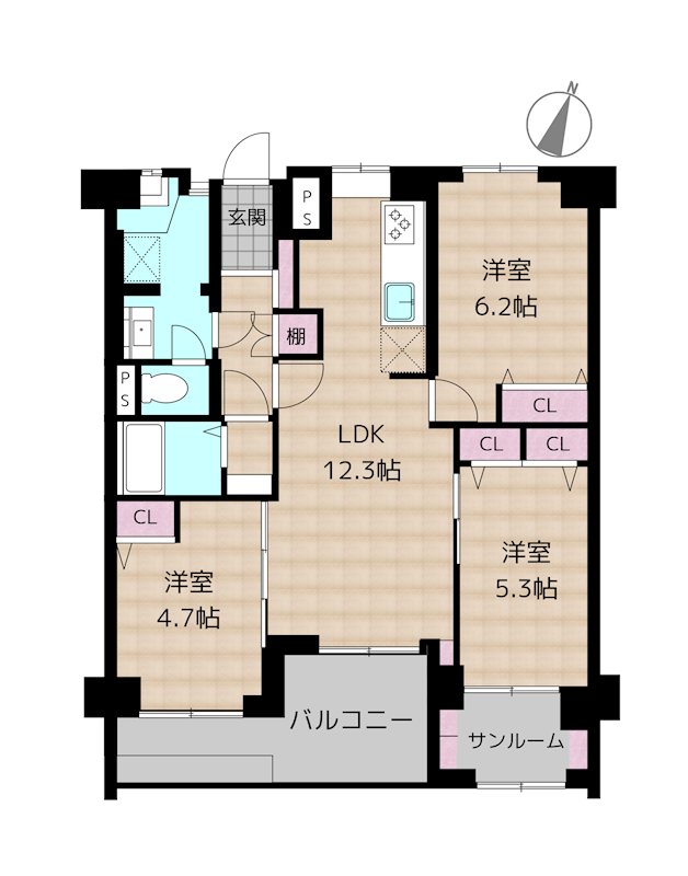天白第二住宅5棟の図面