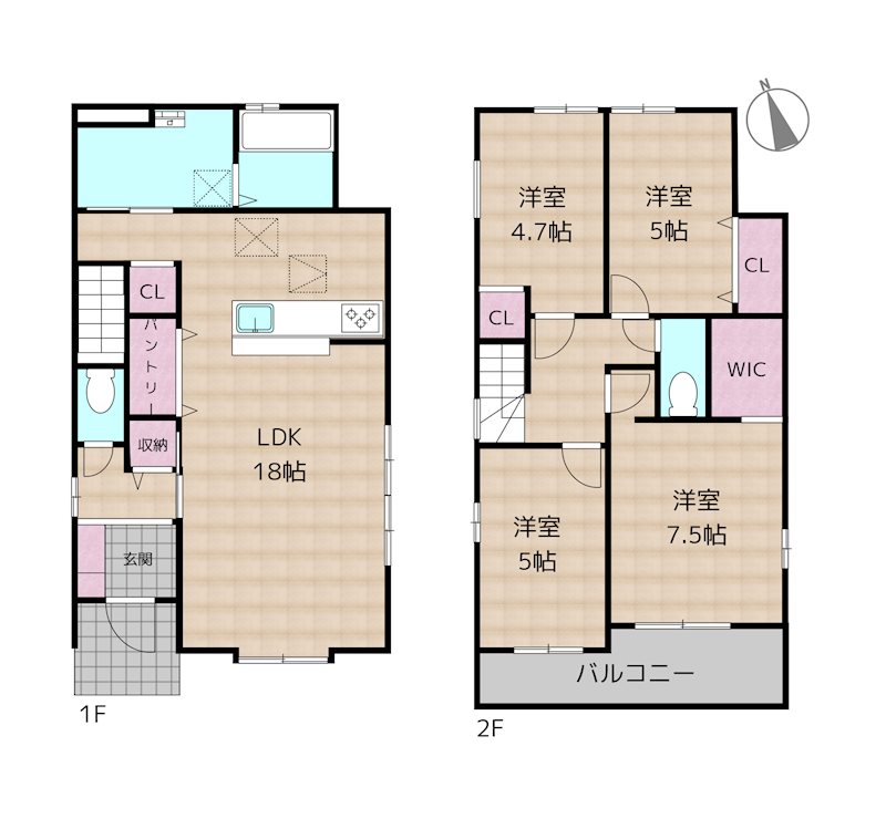 名古屋市守山区御膳洞 6号棟 新築一戸建て