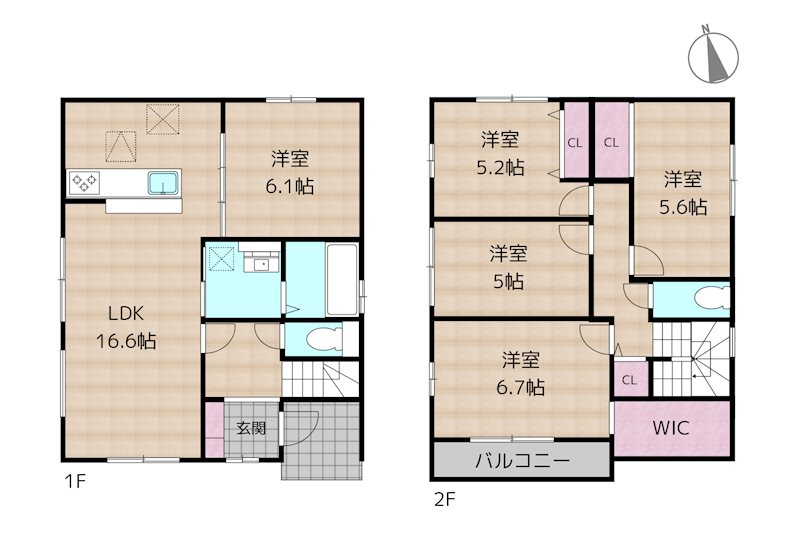 名古屋市守山区御膳洞 1号棟 新築一戸建て