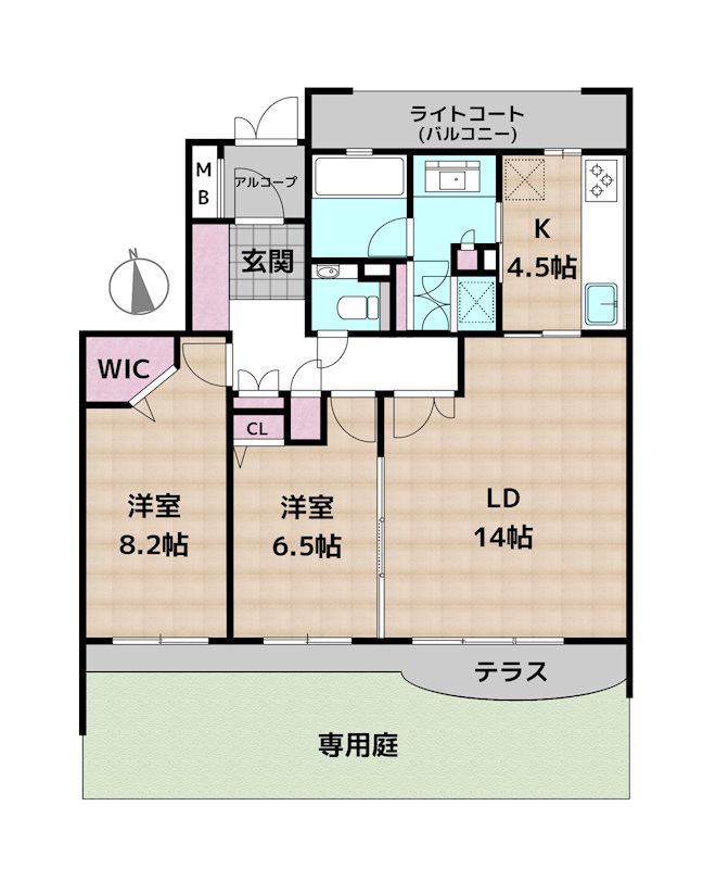 パークハウス御幸山南館の図面