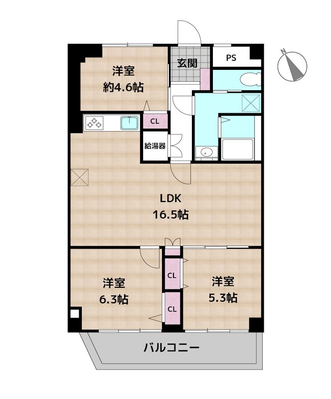 平針西住宅2号棟の図面