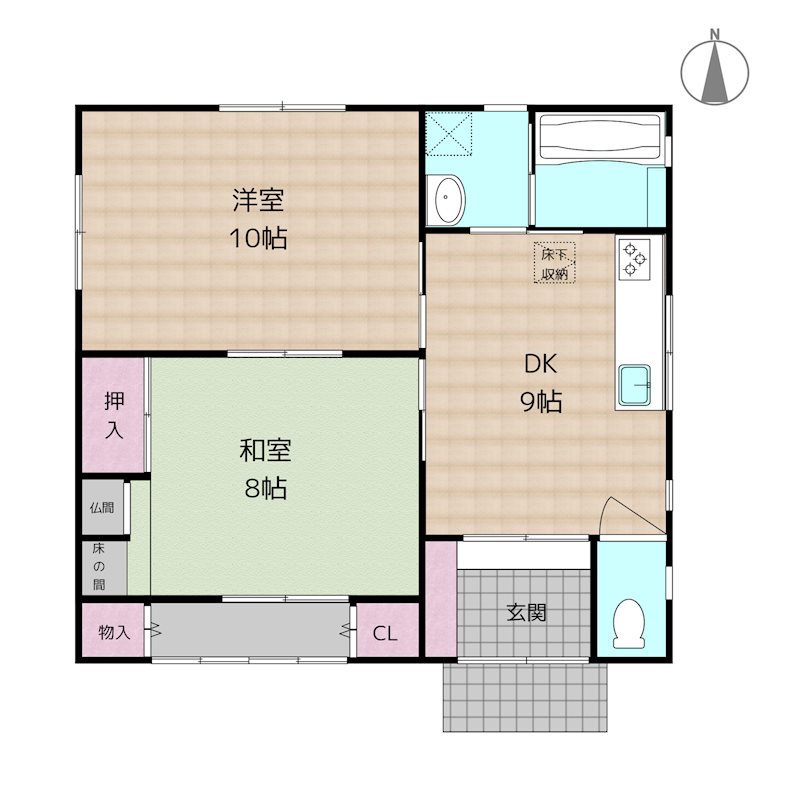 尾張旭市北原山町六田池 中古一戸建ての図面