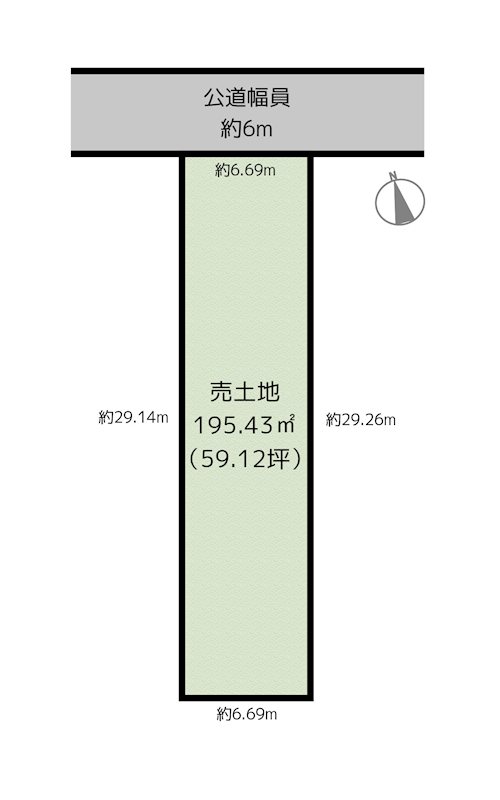 名古屋市名東区代万町2丁目 2区画 土地の図面