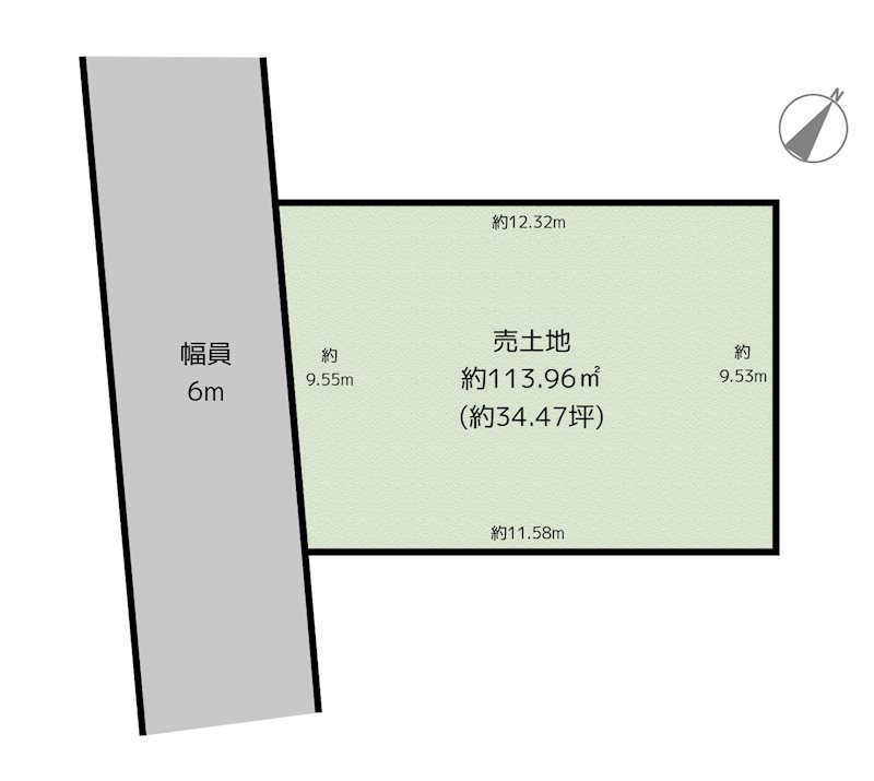名古屋市守山区大字上志段味字竹の腰 土地の図面
