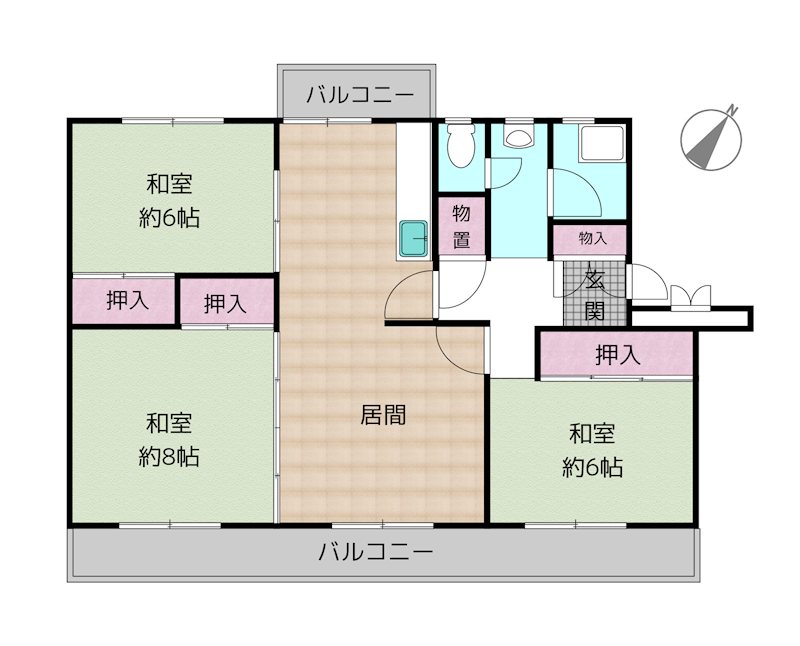 藤の木団地4号棟の図面