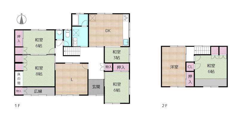 尾張旭市瀬戸川町1丁目 中古一戸建ての図面