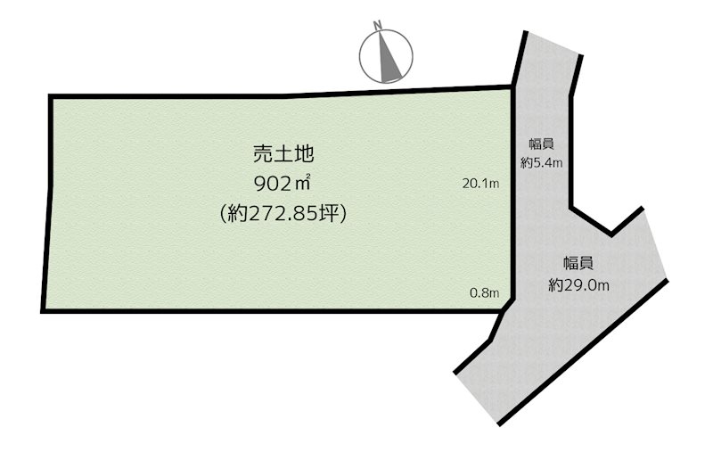 名古屋市守山区川東山 土地の図面