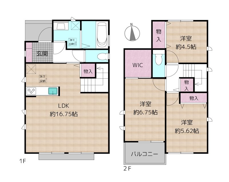 名古屋市守山区川村町 新築一戸建ての図面