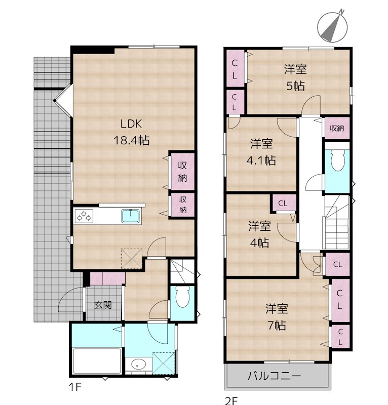名古屋市名東区よもぎ台3丁目 2号棟 新築一戸建て