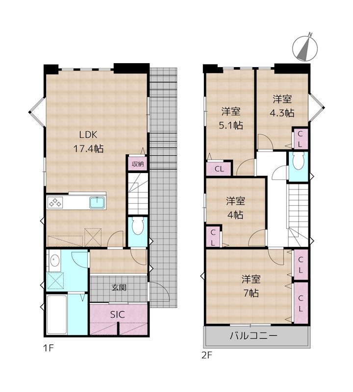 名古屋市名東区よもぎ台3丁目 1号棟 新築一戸建て