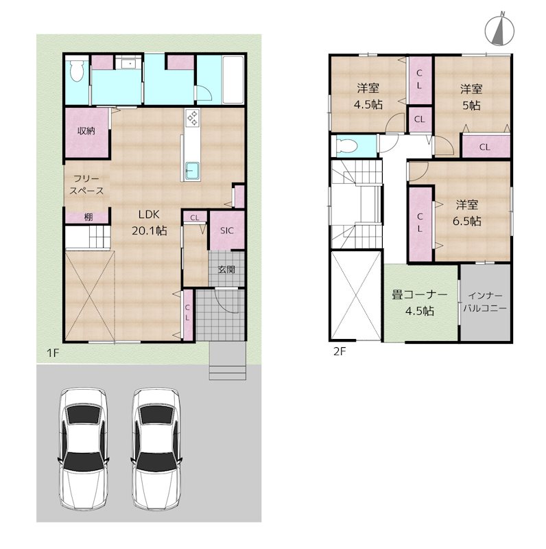 名古屋市名東区宝が丘 2号棟 新築一戸建て
