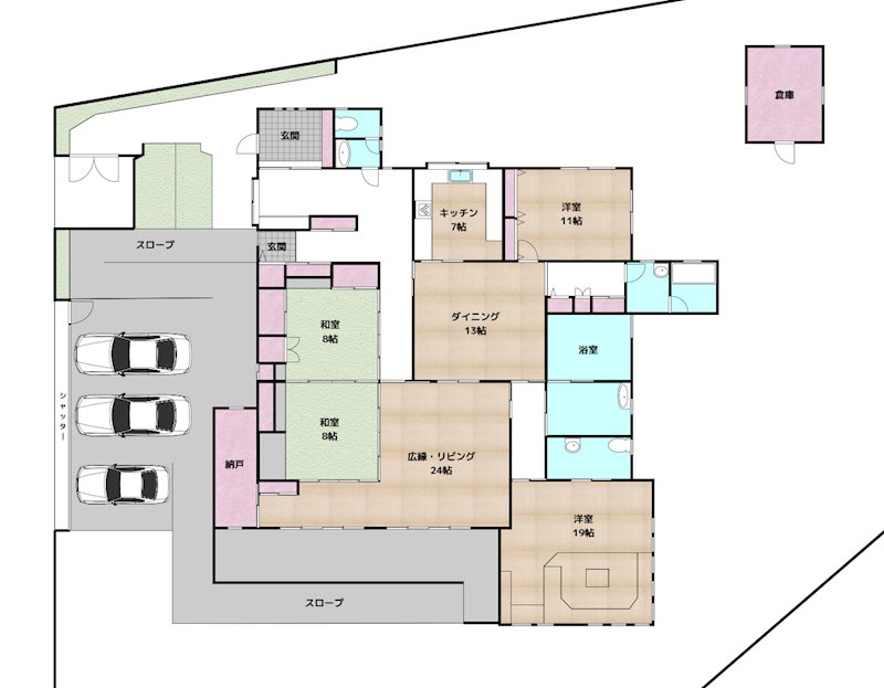 間取図・土地図