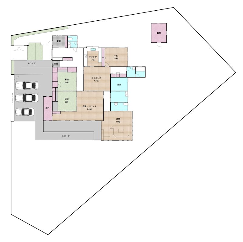 日進市米野木町南山 中古一戸建ての図面