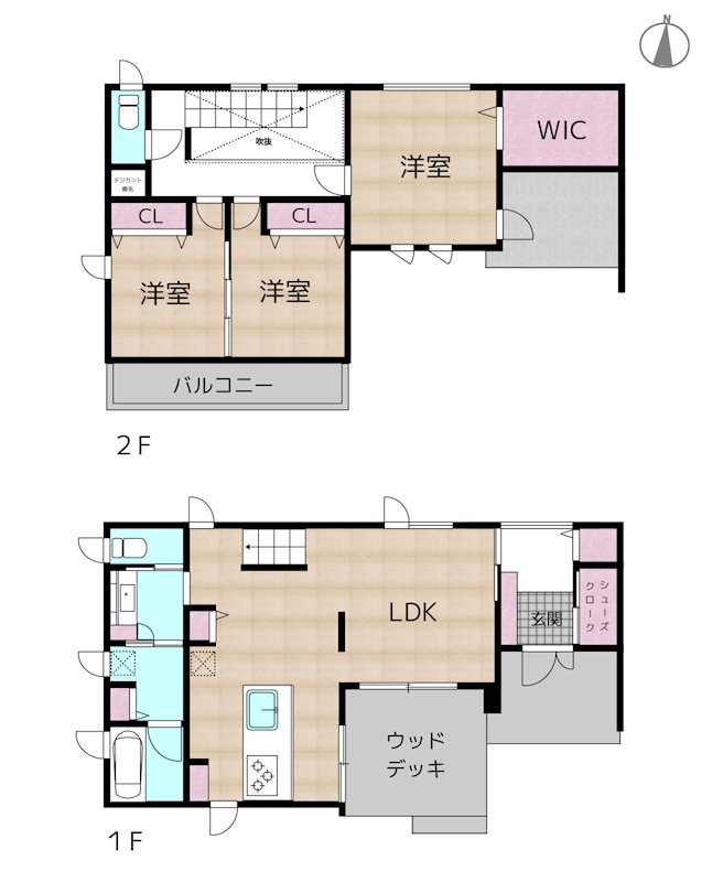 名古屋市守山区大字吉根字太鼓ケ根 中古一戸建ての図面