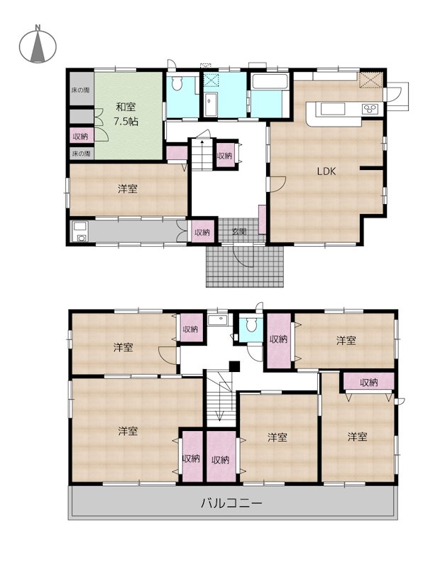 尾張旭市大久手町一の曽 中古一戸建ての図面