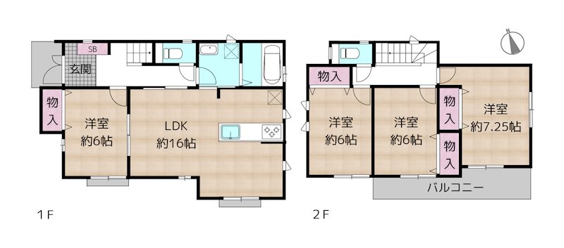 名古屋市守山区大森北1丁目 新築一戸建ての図面