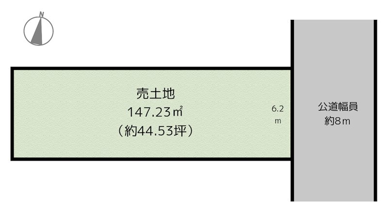 尾張旭市旭前町5丁目 4号地 土地の図面