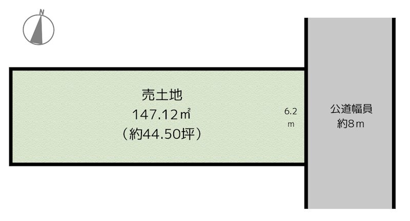 尾張旭市旭前町5丁目 3号地 土地の図面