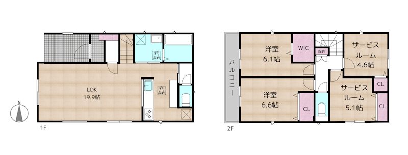 名古屋市守山区大屋敷 3号棟 新築一戸建ての図面