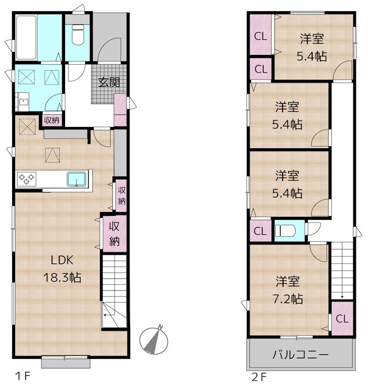 名古屋市守山区苗代2丁目 新築一戸建て