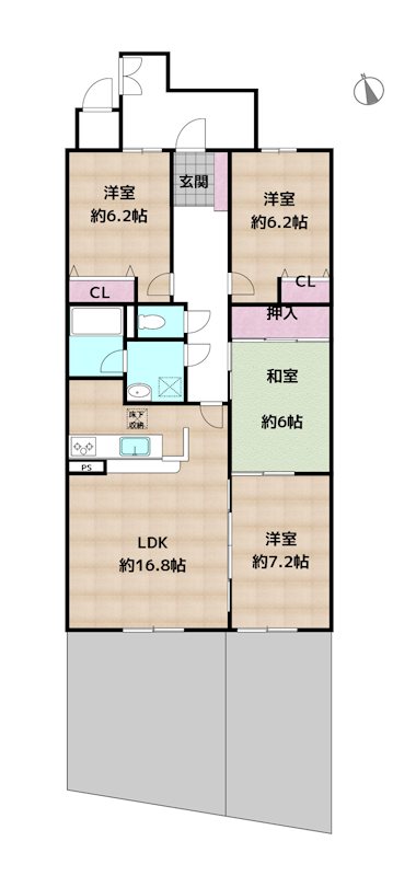 シティコーポしまだA棟の図面