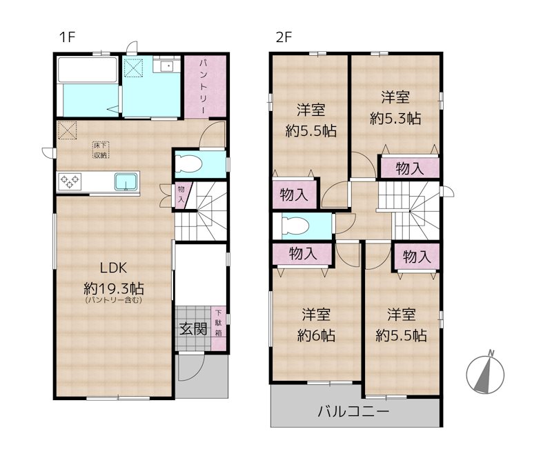 名古屋市守山区苗代2丁目 新築一戸建て
