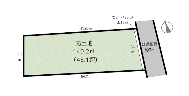 日進市岩崎町神明 4区画 土地の図面