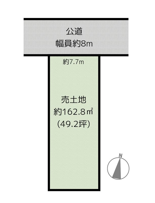 日進市梅森町新田 B区画 土地の図面