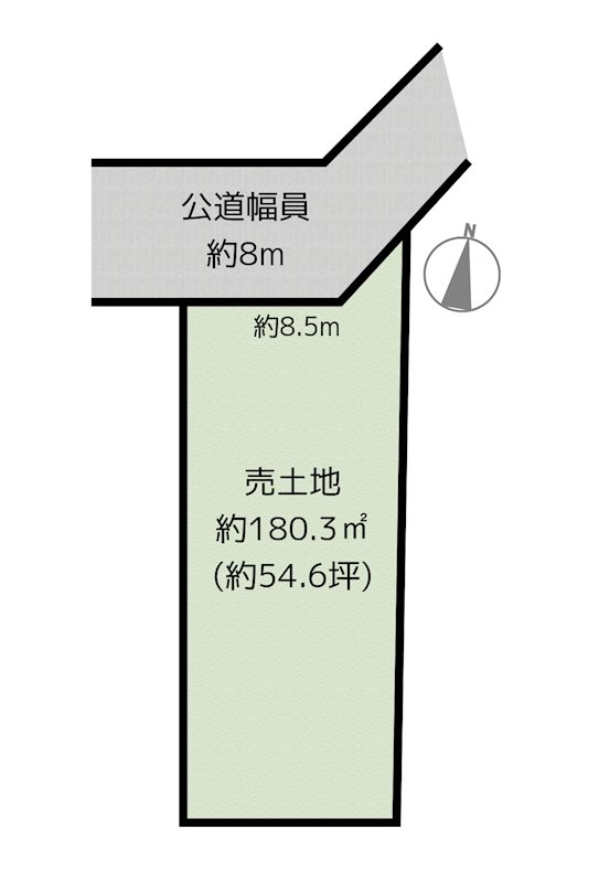 日進市梅森町新田 C区画 土地の図面