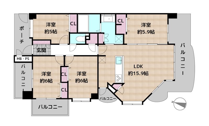 ライオンズヒルズ桜ヶ丘の図面