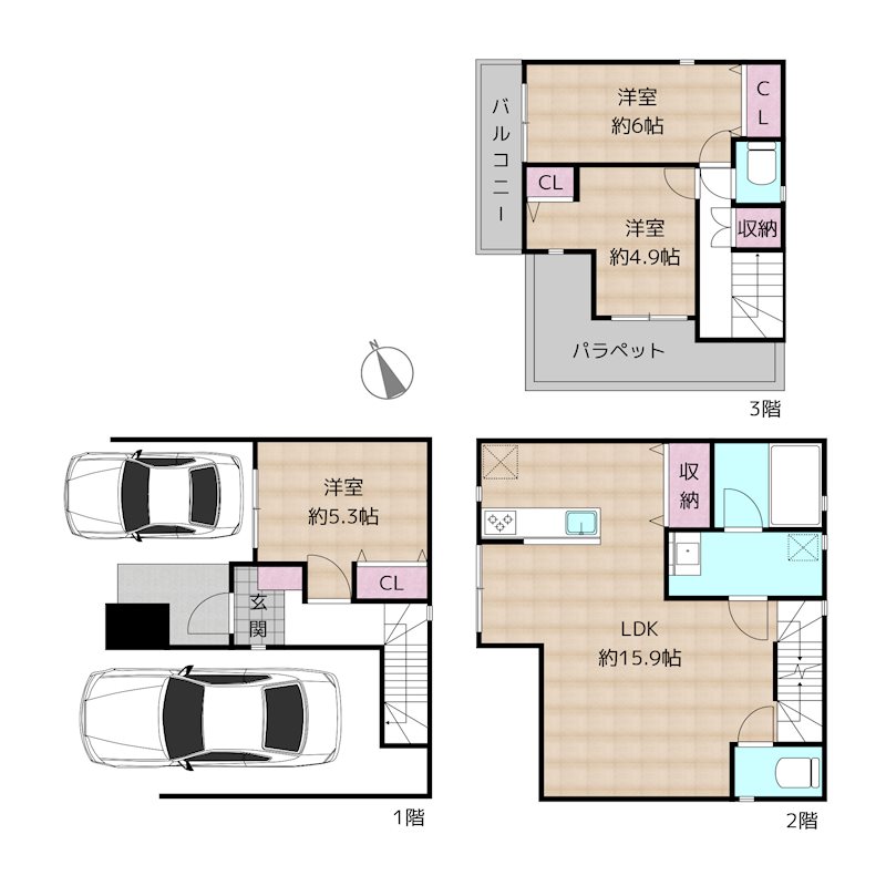 間取図・土地図