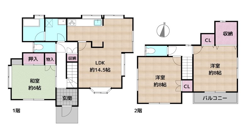 名古屋市守山区大字中志段味字吉田洞 中古一戸建ての図面