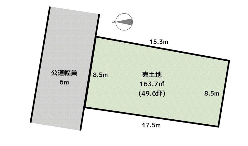 尾張旭市平子町西 土地の図面