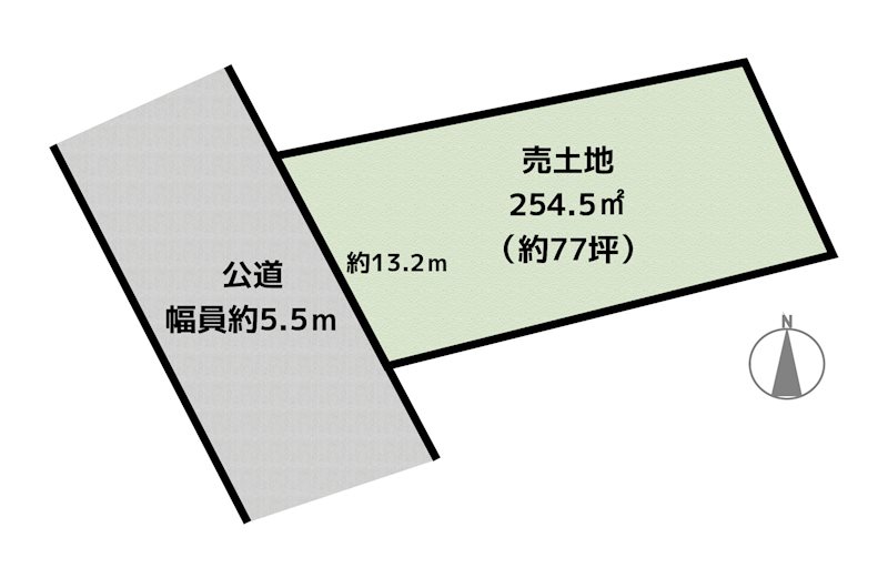 名古屋市天白区音聞山 土地の図面