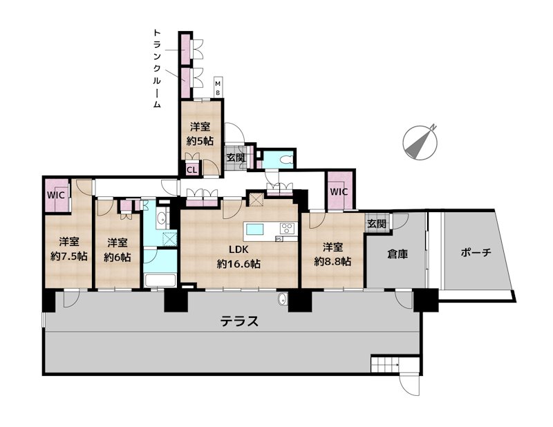 バンベール赤池ヒルズの図面