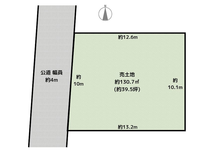 長久手市五合池 2号地 土地の図面