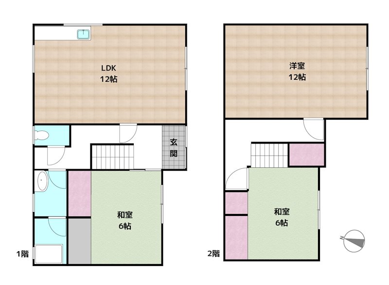 名古屋市守山区川上町 中古一戸建ての図面