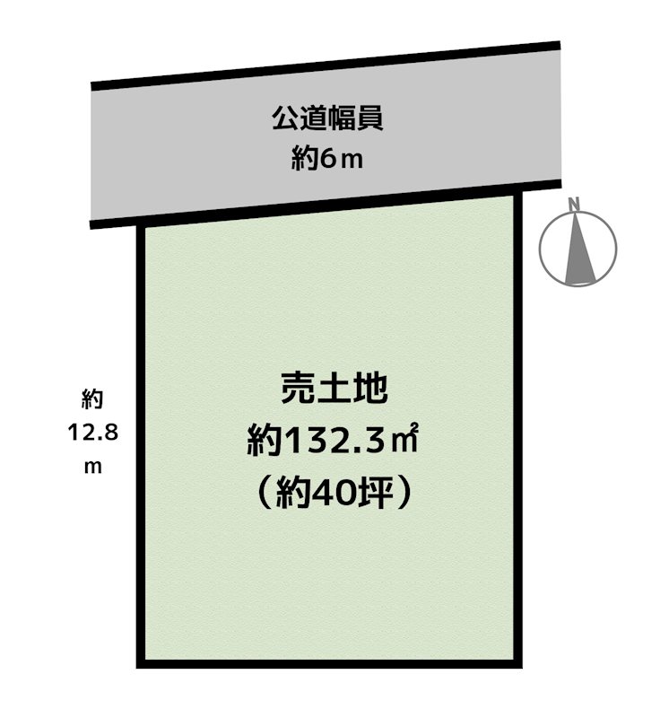尾張旭市東印場町1丁目 A区画 土地の図面