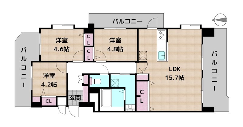ライオンズマンション引山の図面