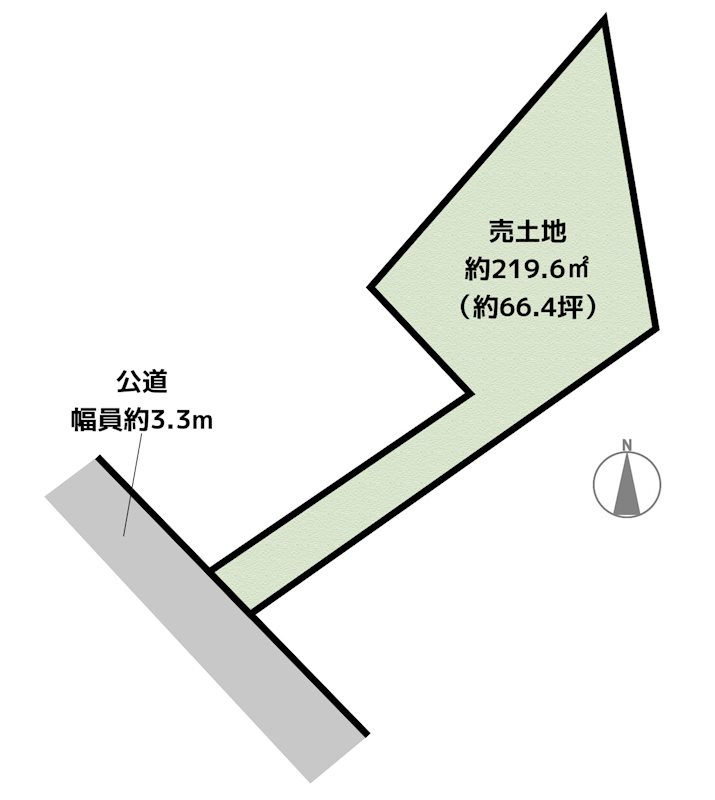 名古屋市名東区高針5丁目 土地の図面