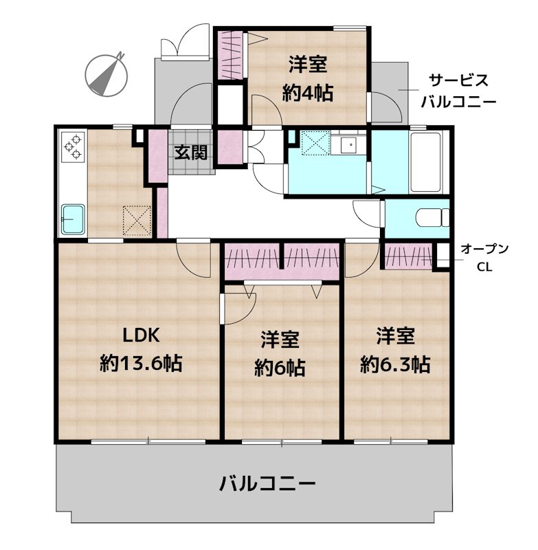 赤松台パークハウス四番館の図面