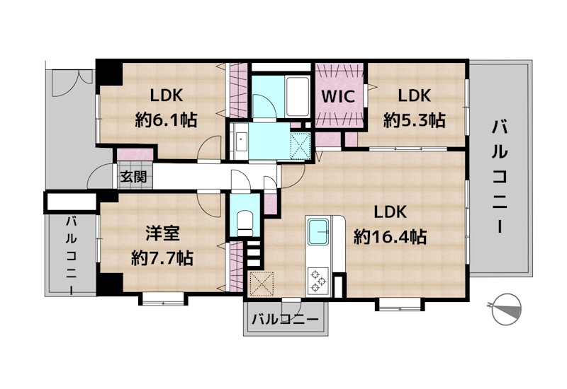 野村ステイツ瓢箪山ファーストプレイスの図面