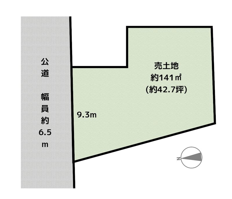 名古屋市名東区藤森2丁目 1号地 土地の図面
