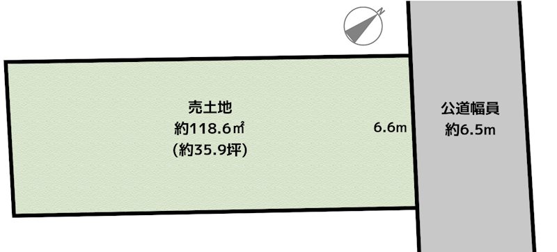 名古屋市名東区新宿1丁目 土地の図面