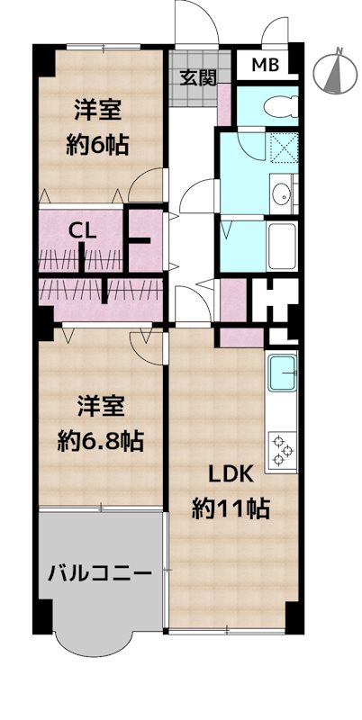 星ヶ丘アイリス南棟の図面