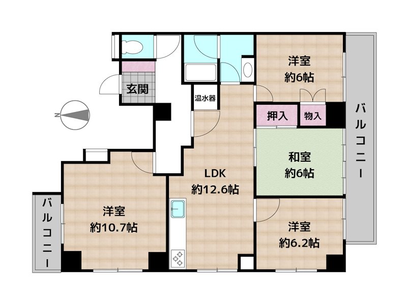 三旺マンション星ヶ丘東の図面